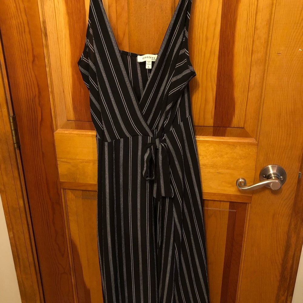 Black and White Striped Dress